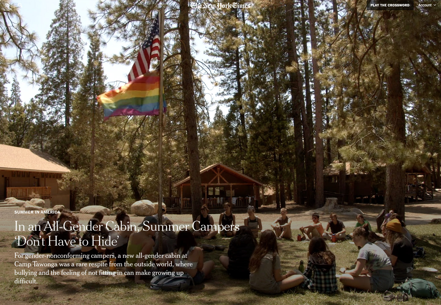 In an All-Gender Cabin, Summer Campers ‘Don’t Have to Hide’